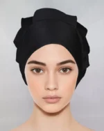 کلاه آشپزی قارچی زنانه مشکی